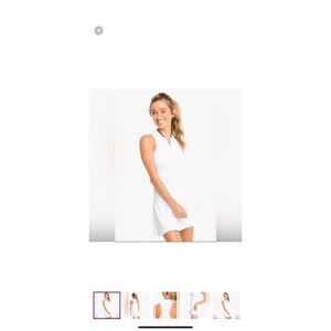 Southern Tide Ryder Sleeveless Performance Dress – White, Size S